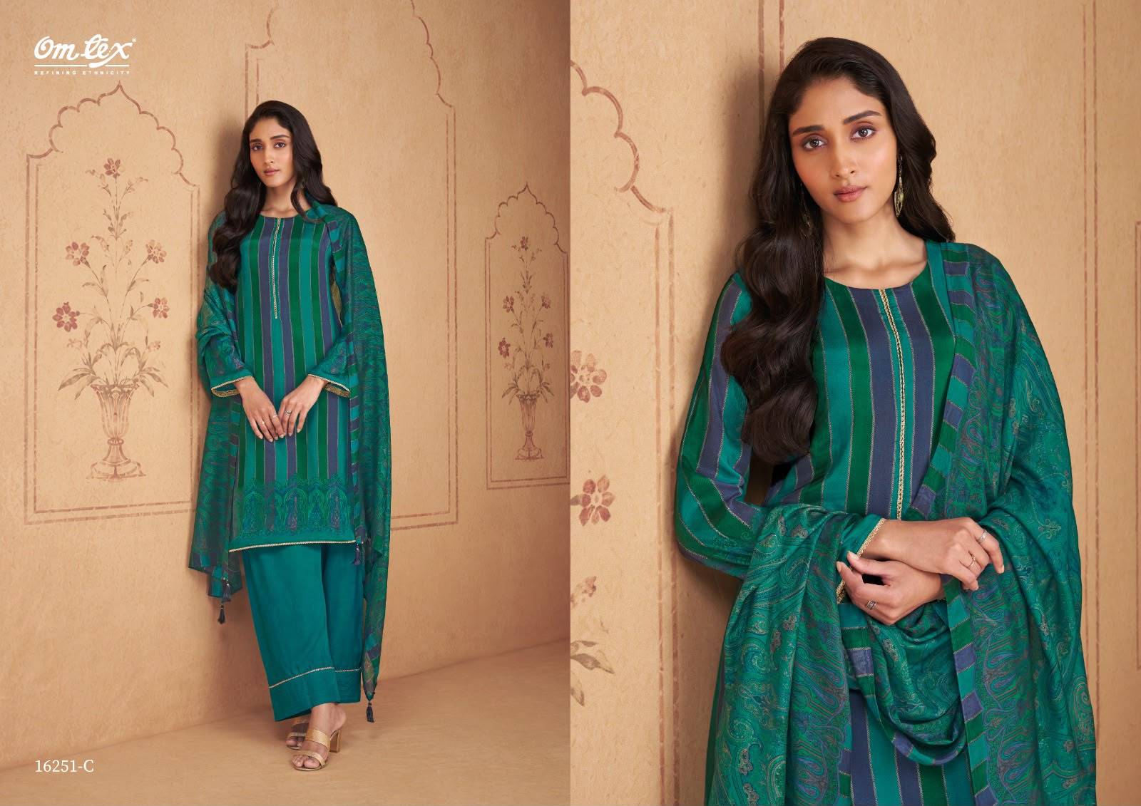 RENATA By Om Tex 16251 Series Beautiful Festive Suits Stylish Colorful Fancy Casual Wear & Ethnic Wear Muslin Silk Dresses At Wholesale Price